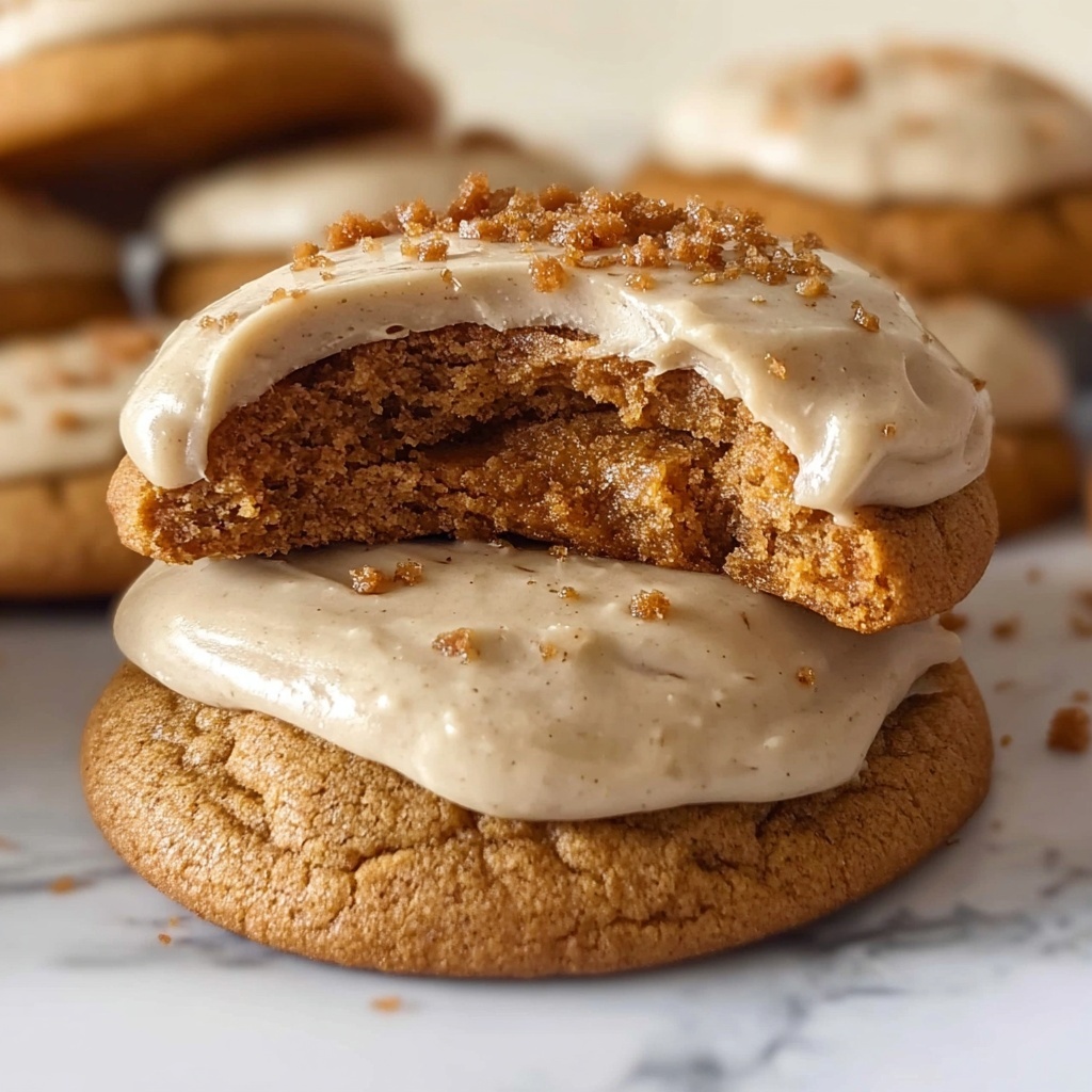 Pumpkin Cookies with Brown Butter Icing Recipe - Recipe Image