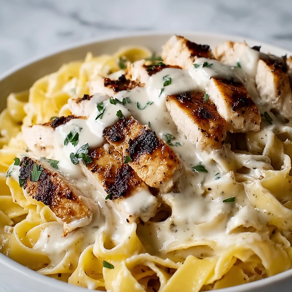 Chicken Alfredo with Egg Noodles Recipe - Recipe Image