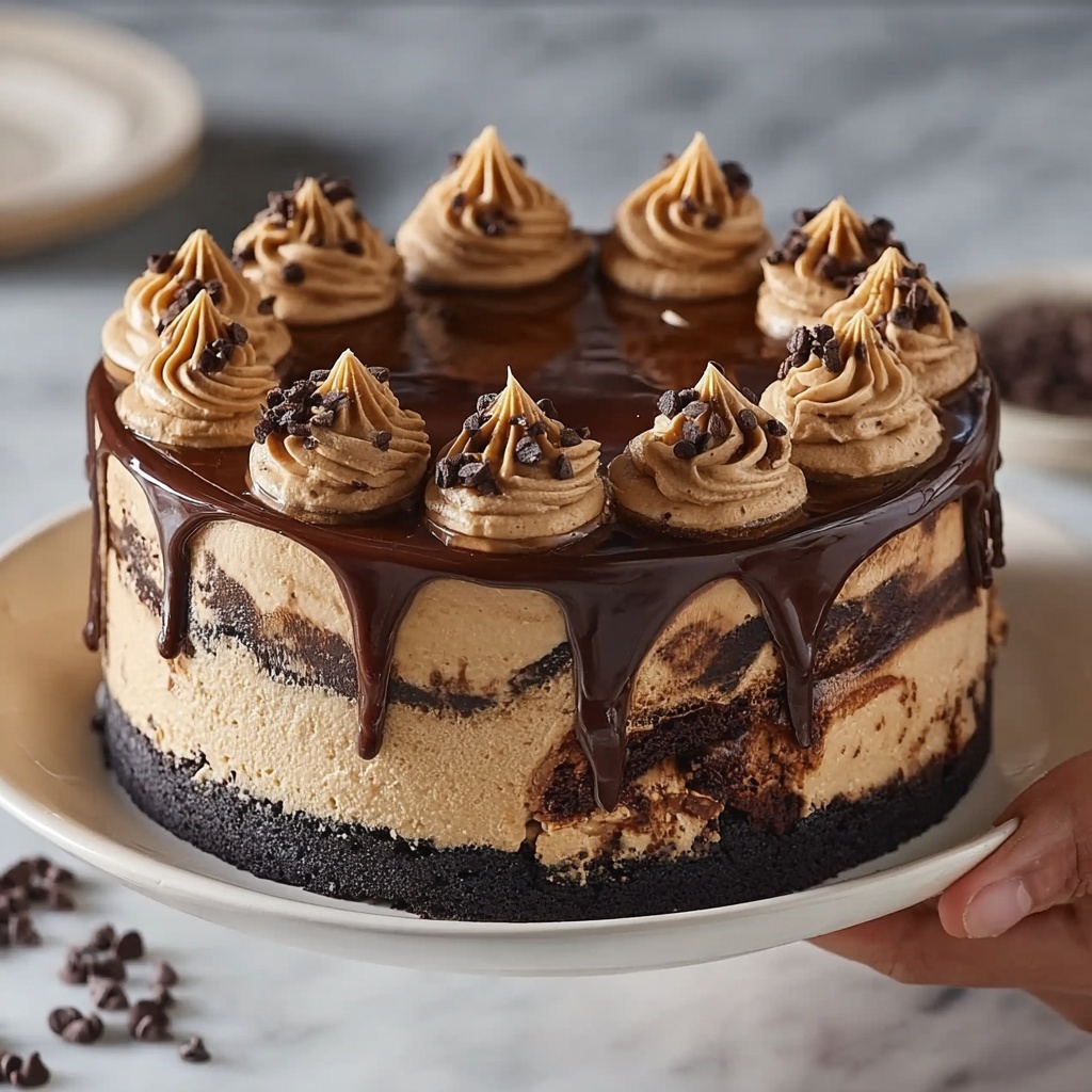Chocolate Peanut Butter Cheesecake Delight Recipe - Recipe Image