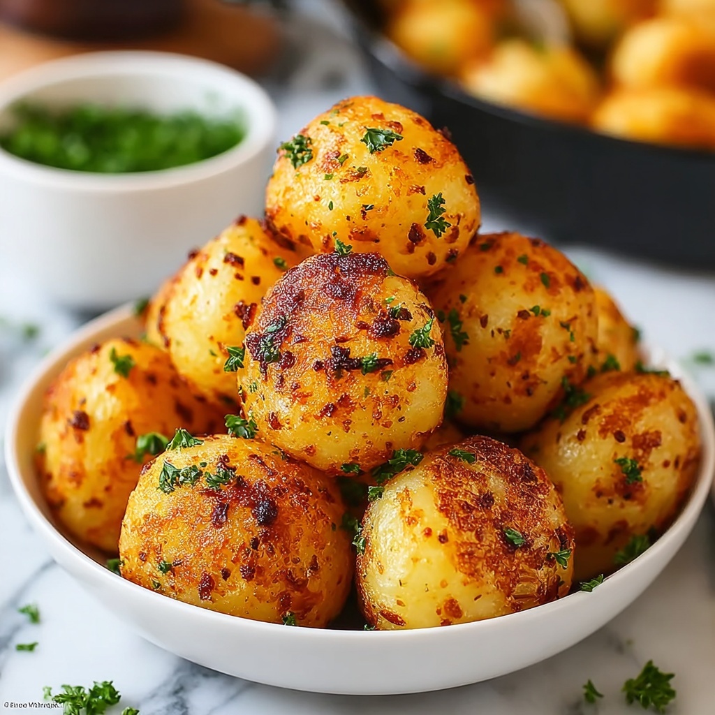 Garlic Parmesan Potato Pops Recipe - Recipe Image