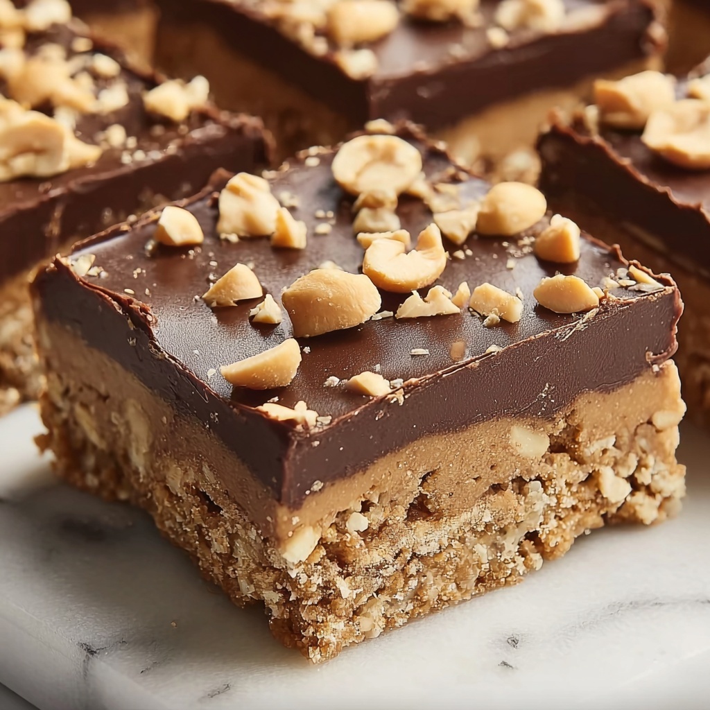 No-Bake Peanut Butter Bars Recipe - Recipe Image