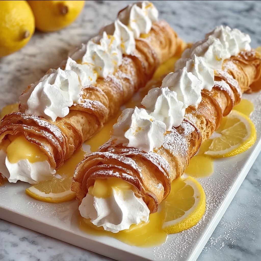 Lemon Meringue Pie Cannolis Recipe - Recipe Image