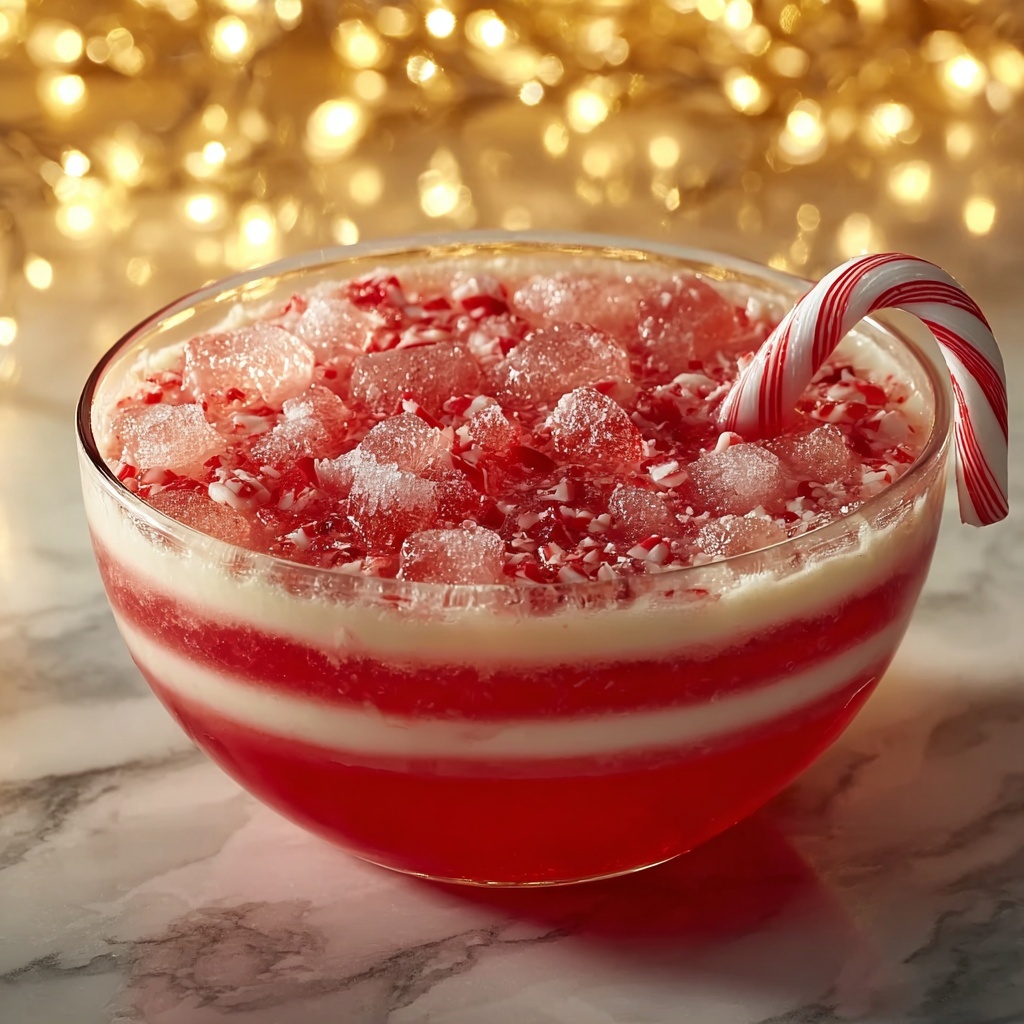 Candy Cane Christmas Punch Recipe - Recipe Image