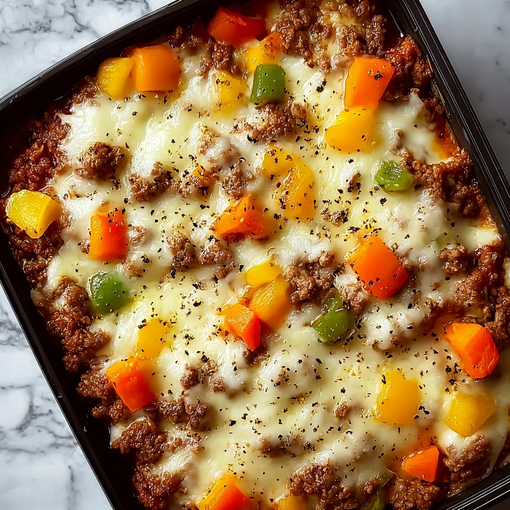 Crockpot Cheesesteak Potato Casserole Recipe - Recipe Image