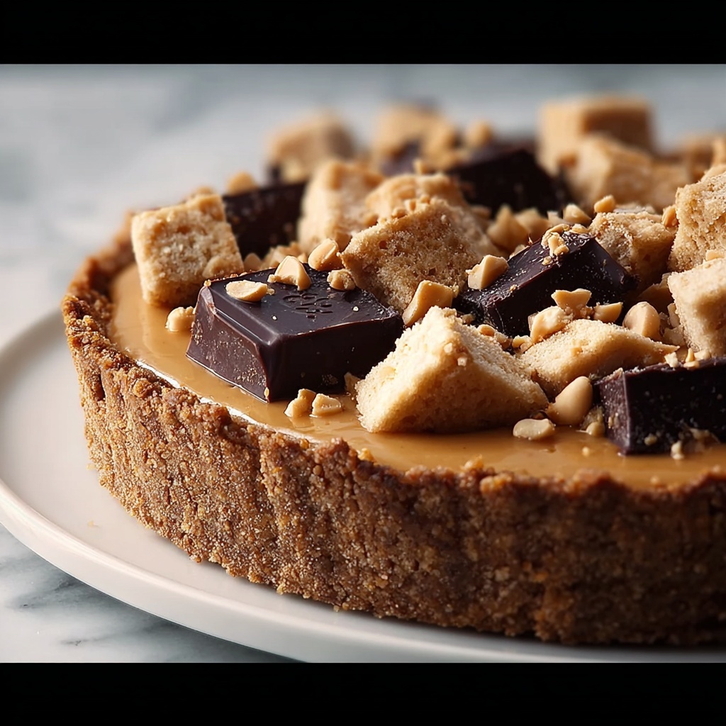 Peanut Butter Honeycomb Pie Recipe - Recipe Image