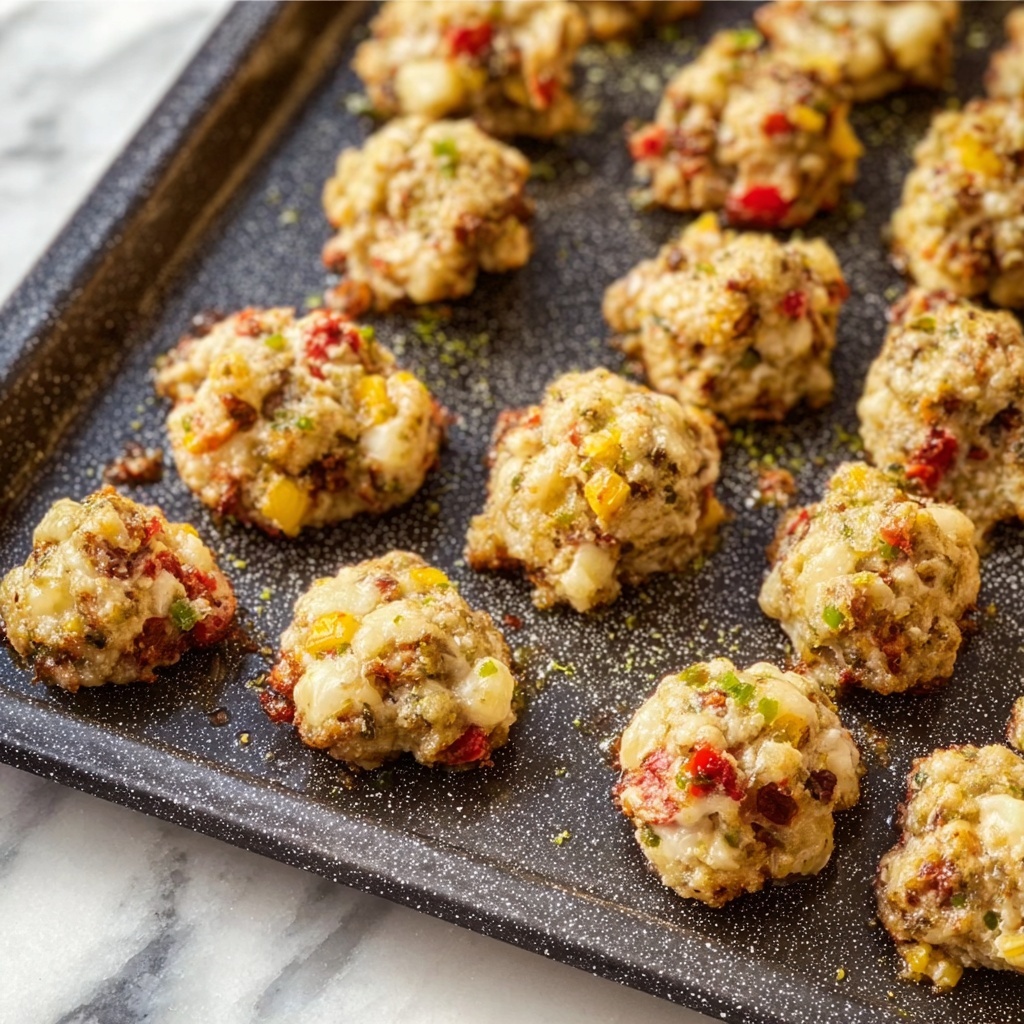 Rotel Cream Cheese Sausage Balls Recipe - Recipe Image