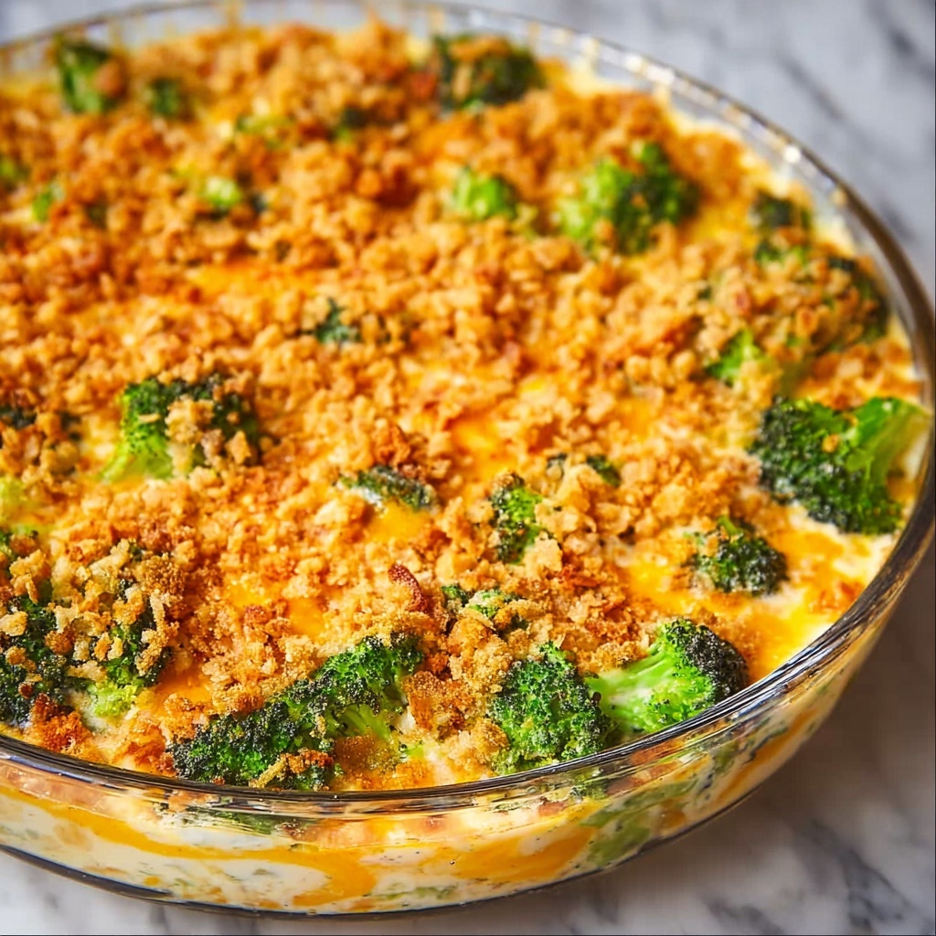 Lunch Lady Broccoli Cheese & Rice Casserole Recipe - Recipe Image