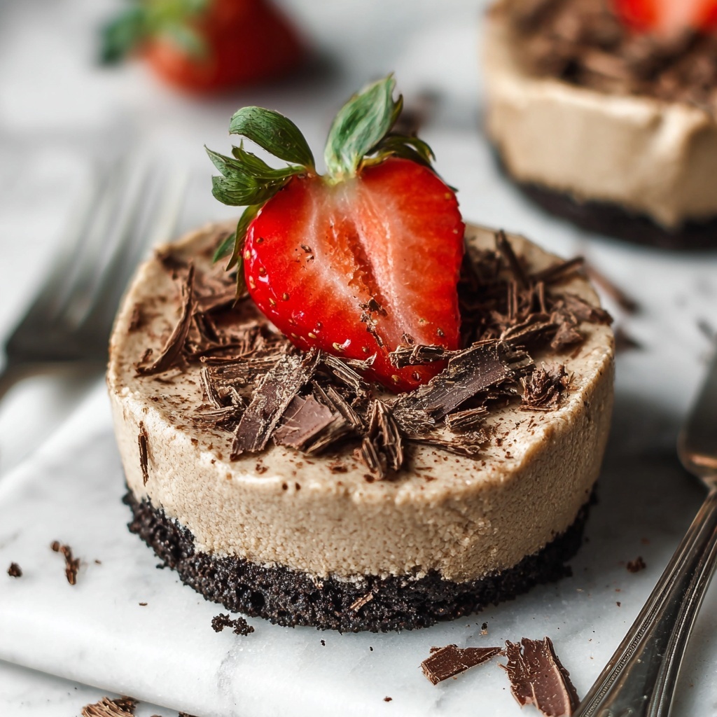 Chocolate No Bake Mini Cheesecakes Recipe - Recipe Image