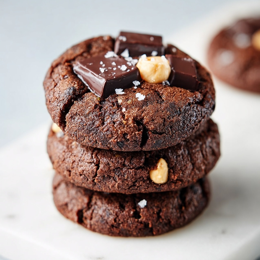 Vegan Chocolate Hazelnut Cookies Recipe - Recipe Image