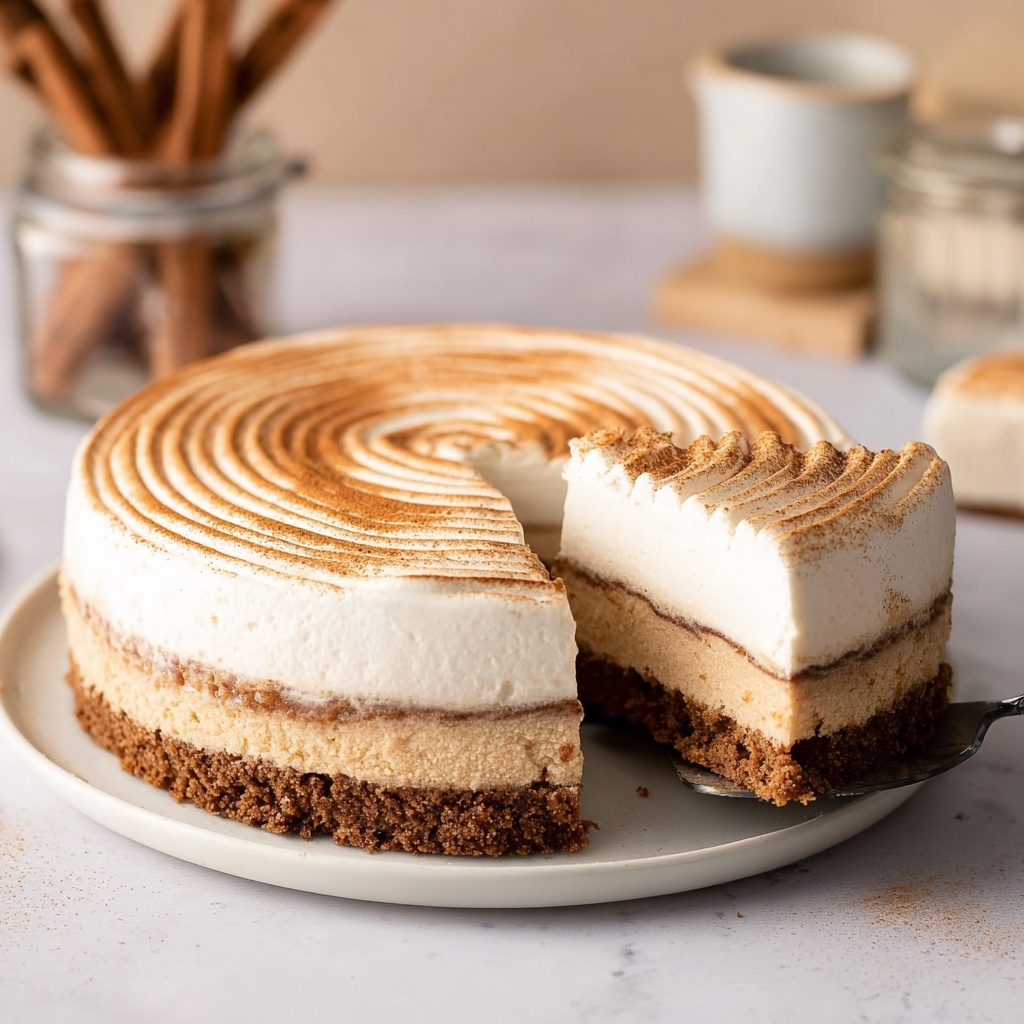 Vegan Cinnamon Roll Cheesecake Recipe - Recipe Image