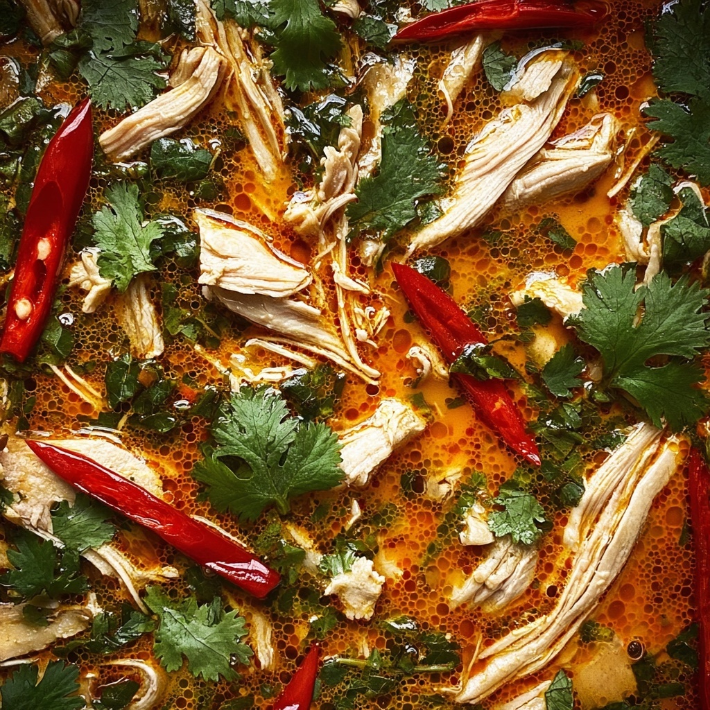 Easy Tom Kha Gai - Thai Coconut Soup Recipe - Recipe Image