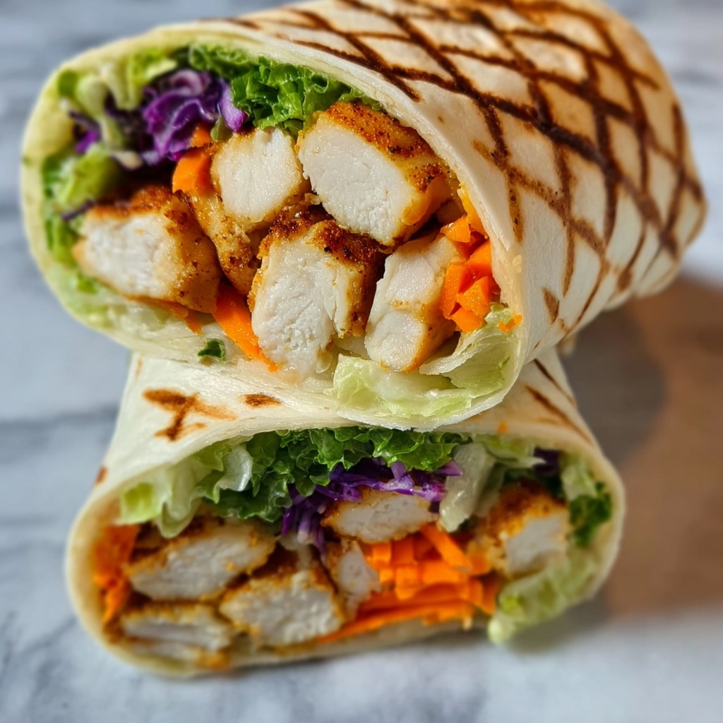 Asian Chicken Salad Wraps Recipe - Recipe Image