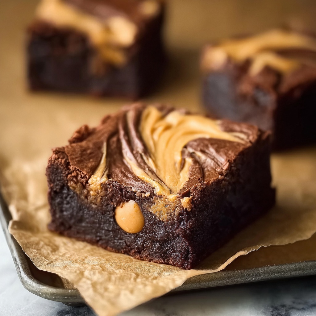 Peanut Butter Swirl Brownies Recipe - Recipe Image