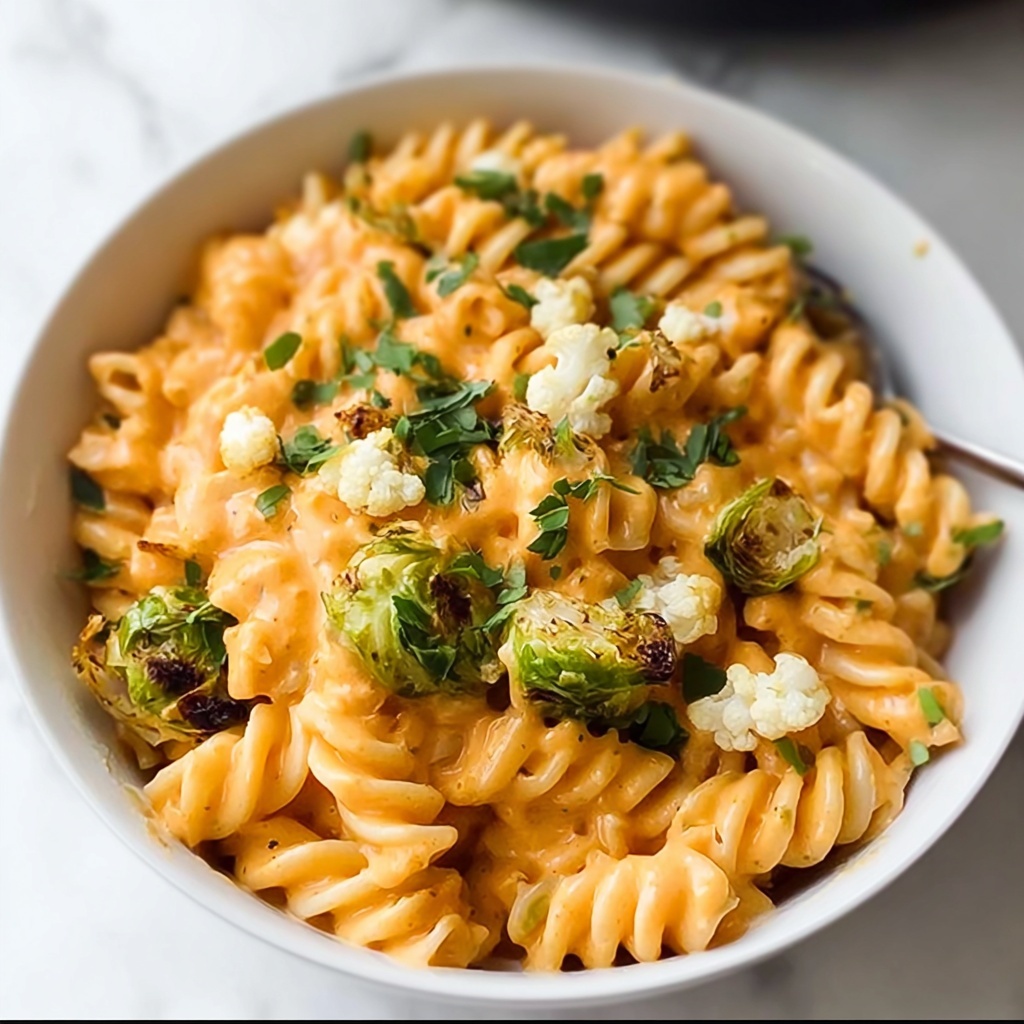Pumpkin Mac and Cheese with Roasted Veggies Recipe - Recipe Image