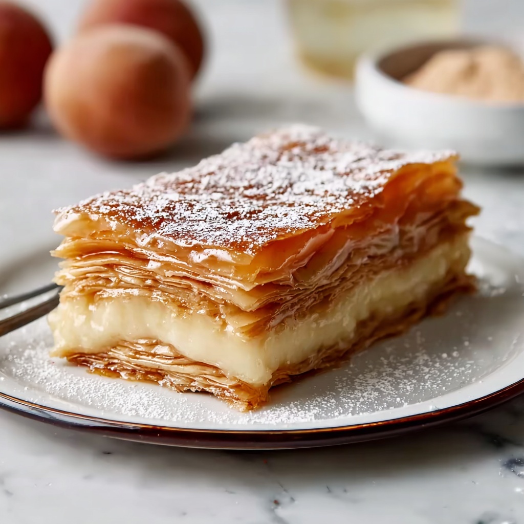 Apple Mille-Feuille with Vanilla Custard and Caramelized Apples Recipe - Recipe Image