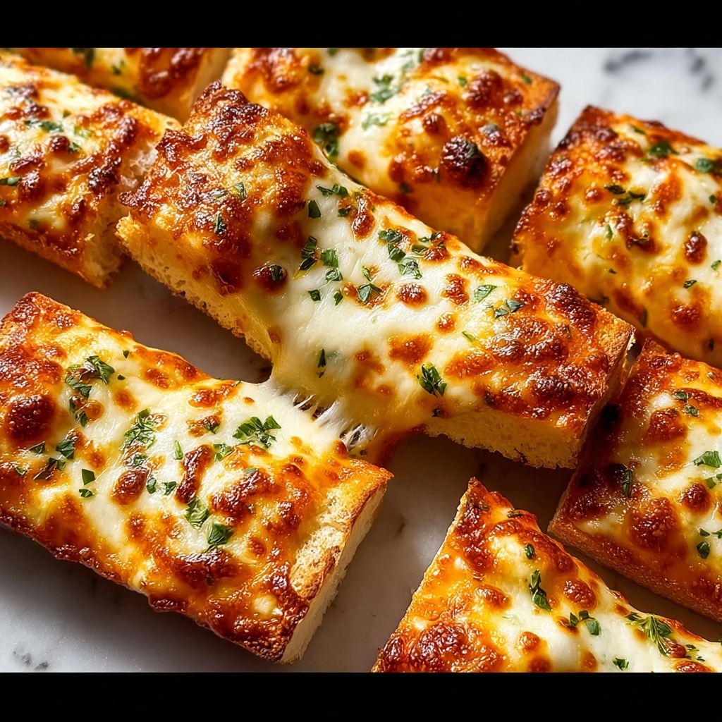 Homemade Cheesy Garlic Breadsticks Recipe - Recipe Image
