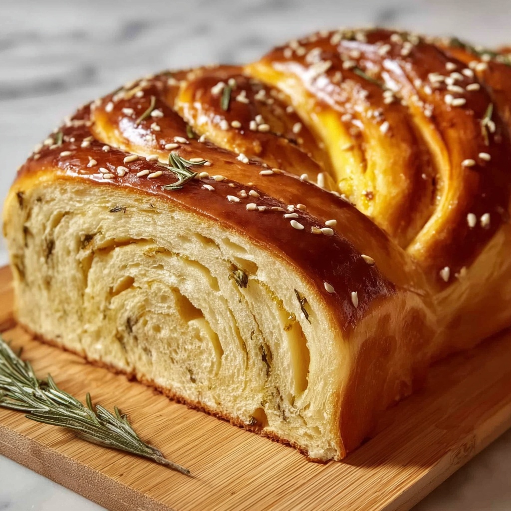 Rustic No Knead Rosemary Garlic Bread Recipe - Recipe Image
