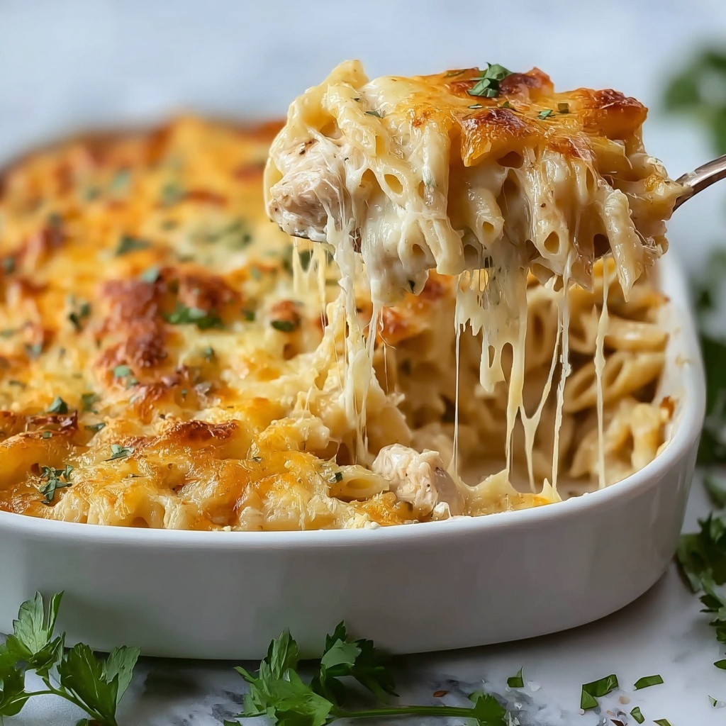 Chicken Alfredo Casserole Recipe - Recipe Image
