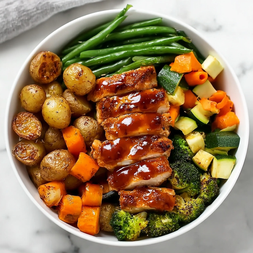 Skinny Chicken and Roasted Potato Bowl Recipe - Recipe Image
