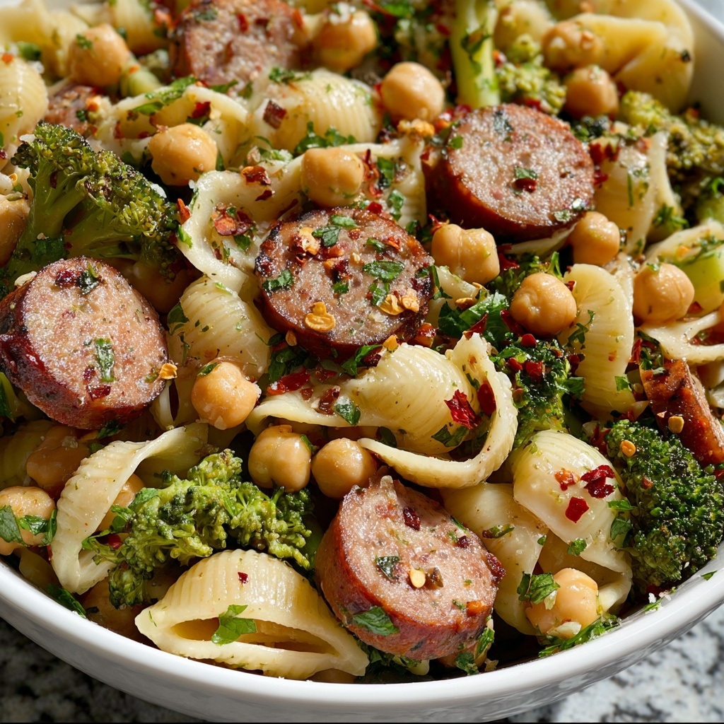 One Pot Orecchiette with Sausage and Broccoli Recipe - Recipe Image