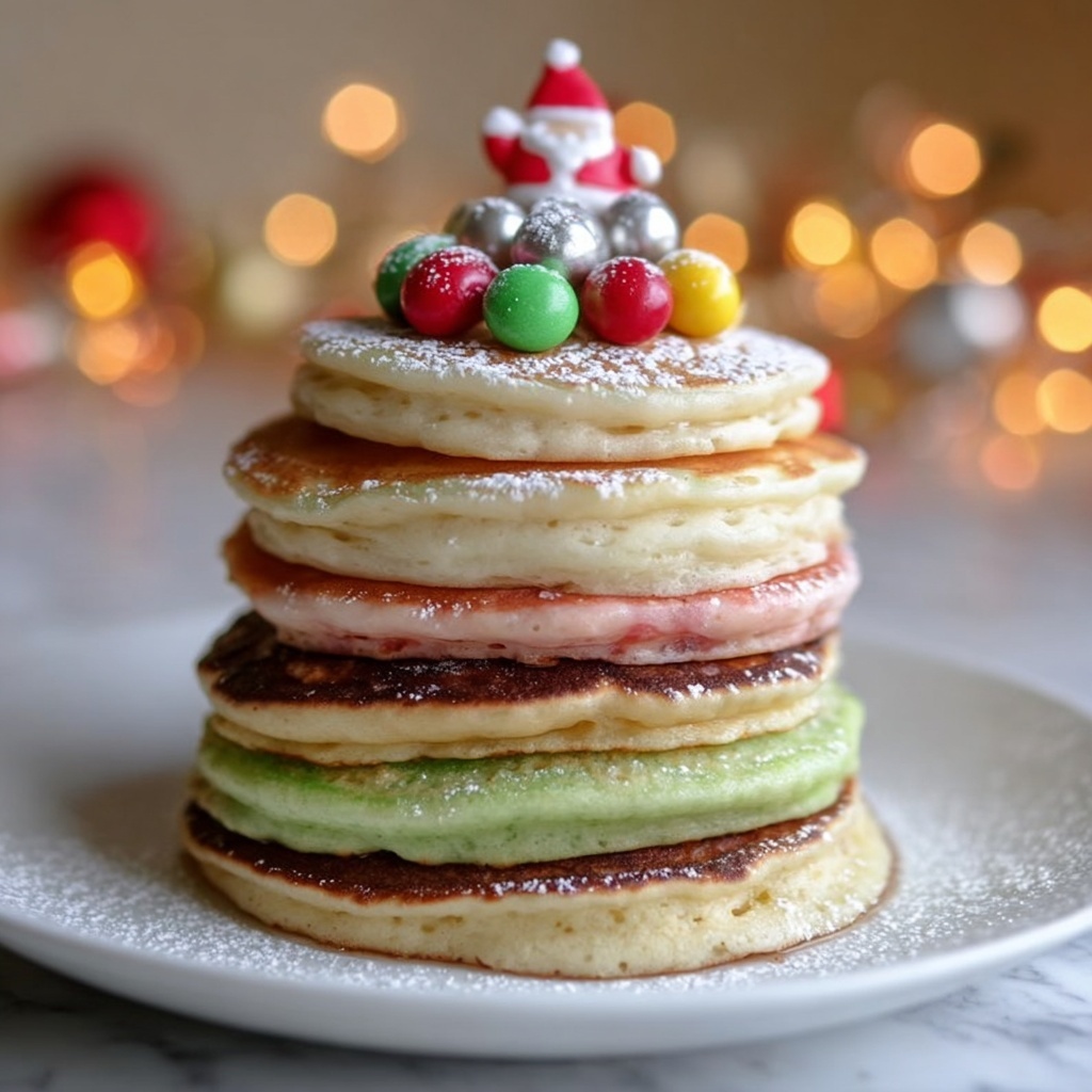 Christmas Tree Pancakes Recipe - Recipe Image