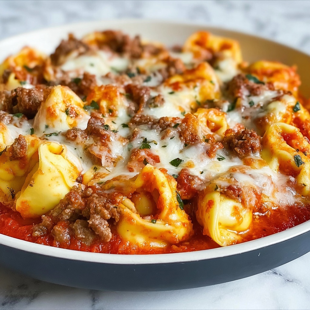 Meat Lovers Pizza Tortellini Recipe - Recipe Image