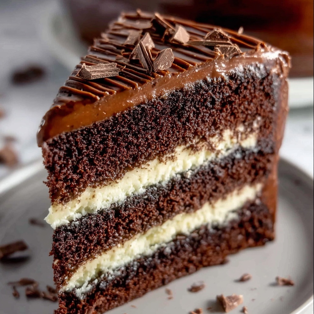 Hershey’s Chocolate Cake with Cream Cheese Filling Recipe - Recipe Image