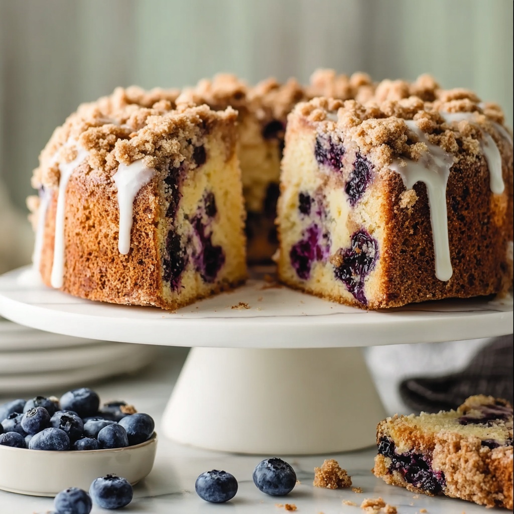 Brown Sugar Blueberry Coffee Cake Recipe - Recipe Image
