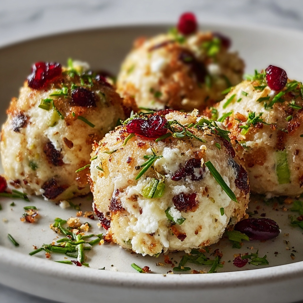 Cranberry Turkey Stuffing Balls Recipe - Recipe Image