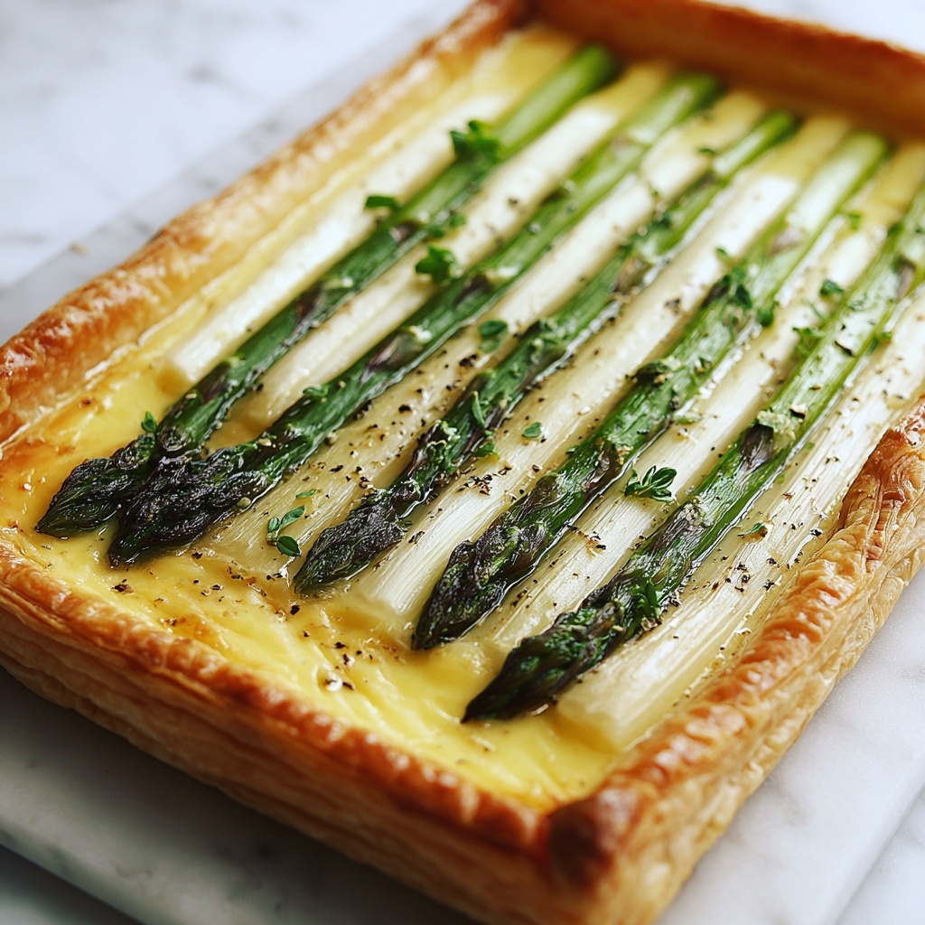 Asparagus and Goat Cheese Tart Recipe - Recipe Image