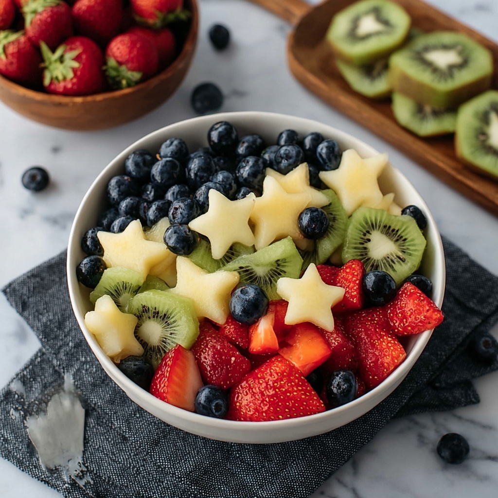 4th of July Patriotic Fruit Salad Recipe - Recipe Image