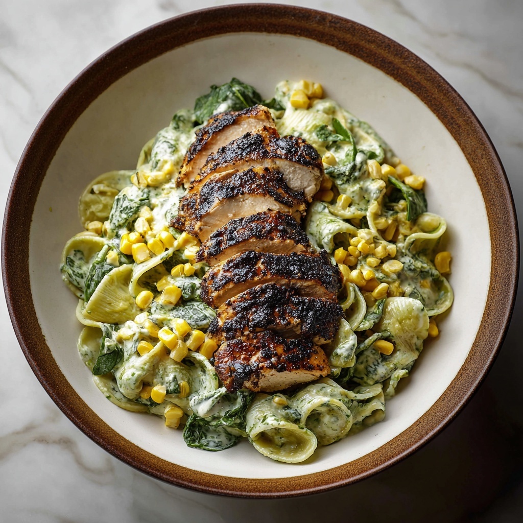 Creamy Roasted Poblano Pasta Recipe - Recipe Image