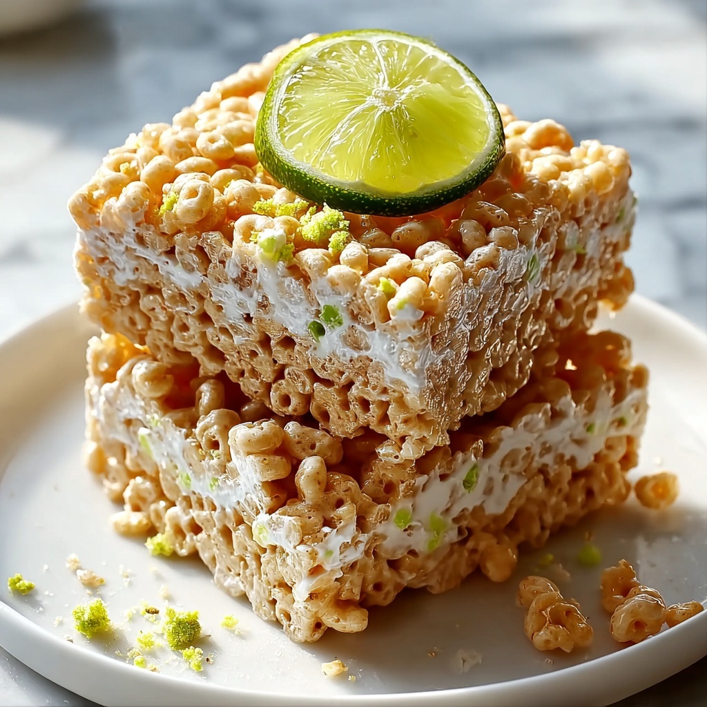 Key Lime Pie Rice Krispie Treats Recipe - Recipe Image