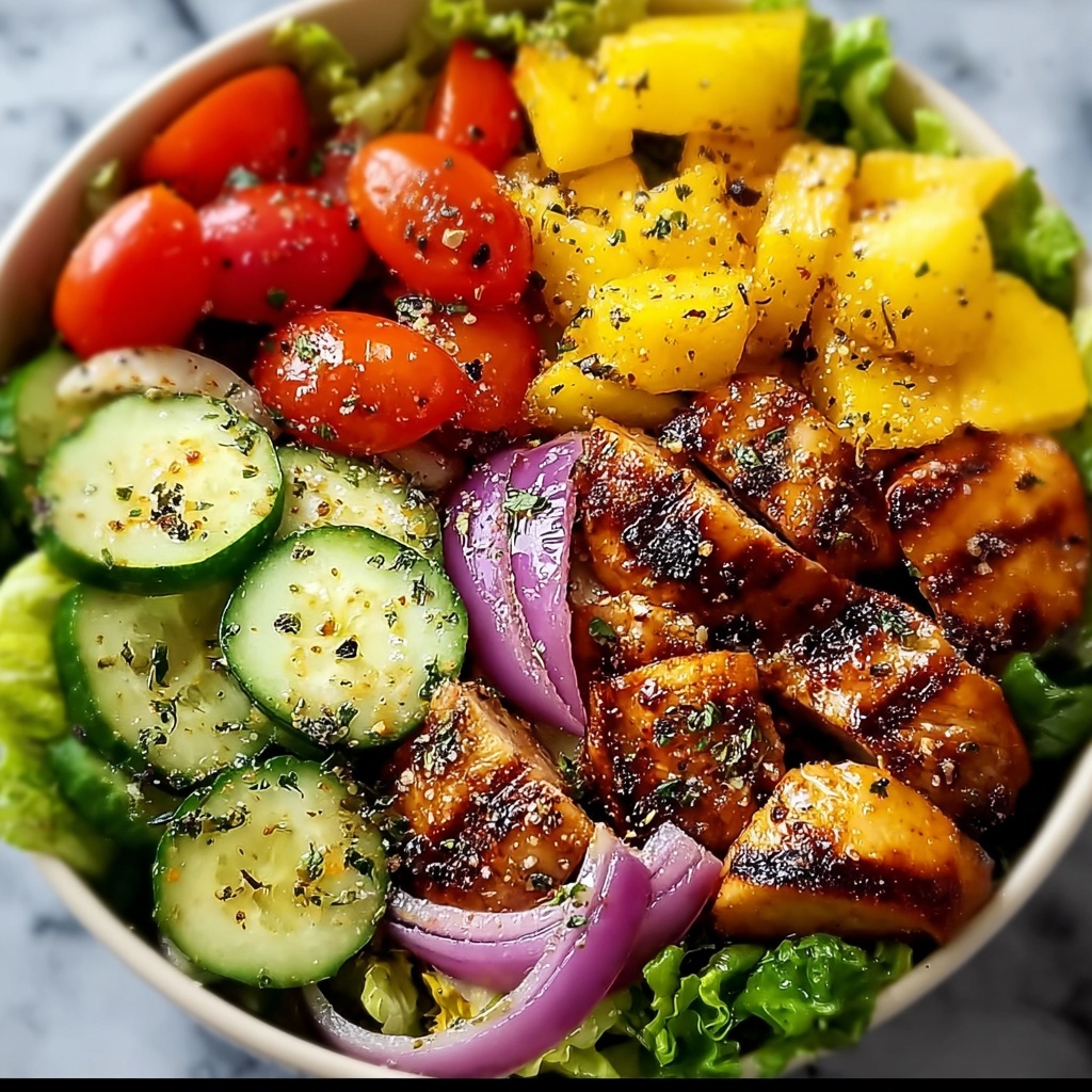 Weightloss Salad with Grilled Chicken, Avocado, and Nutty Dressing Recipe - Recipe Image