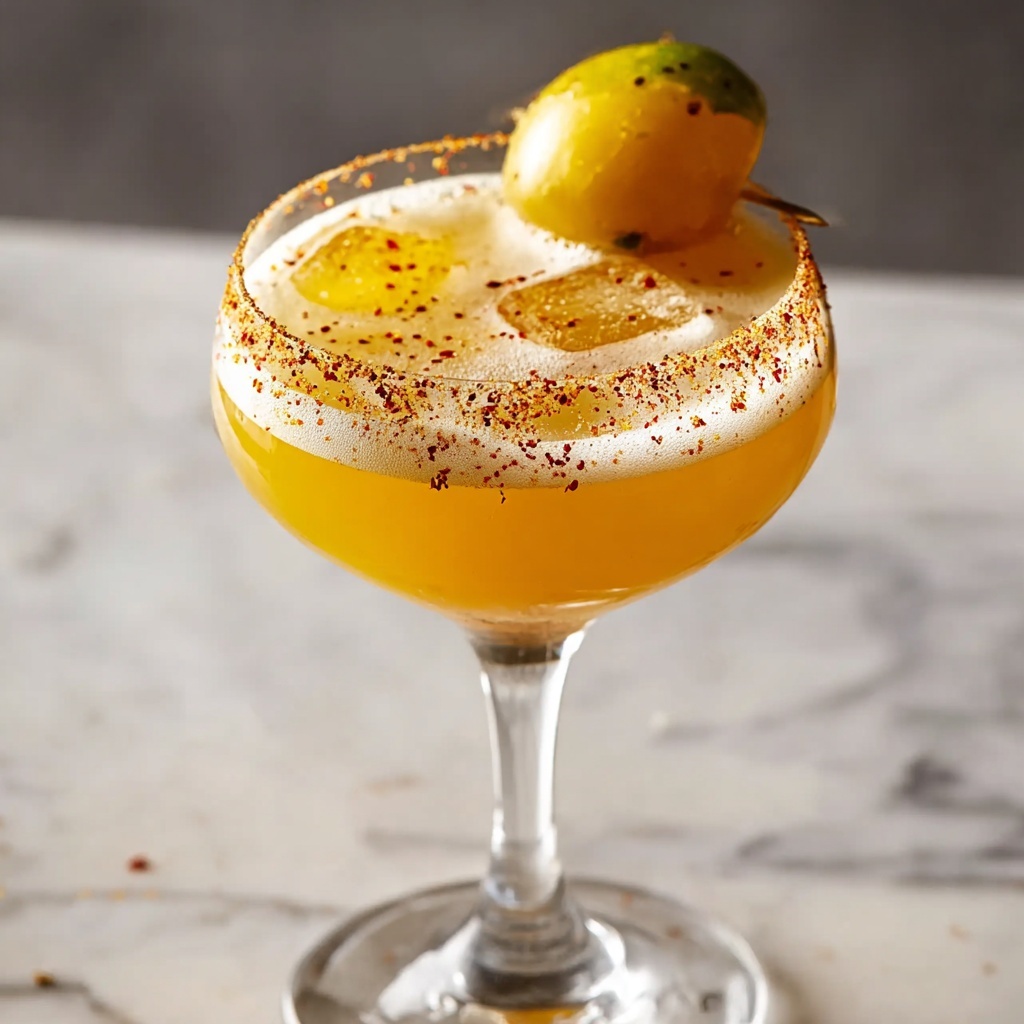 Hot Honey Mango Tajín Margarita Recipe - Recipe Image