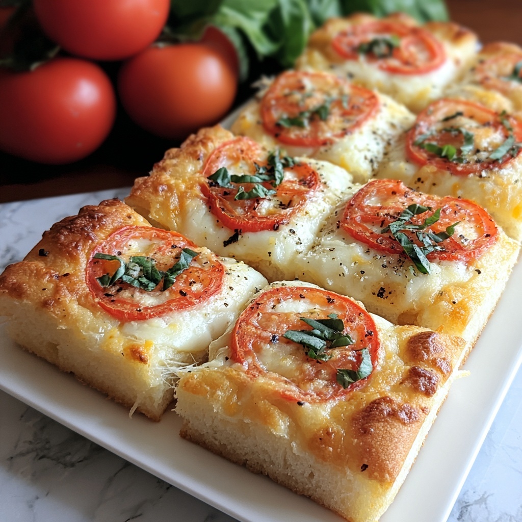 Crescent Roll Tomato-Basil Squares Recipe - Recipe Image