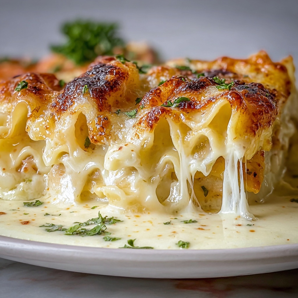 Shrimp and Crab Alfredo Lasagna Roll-Ups Recipe - Recipe Image