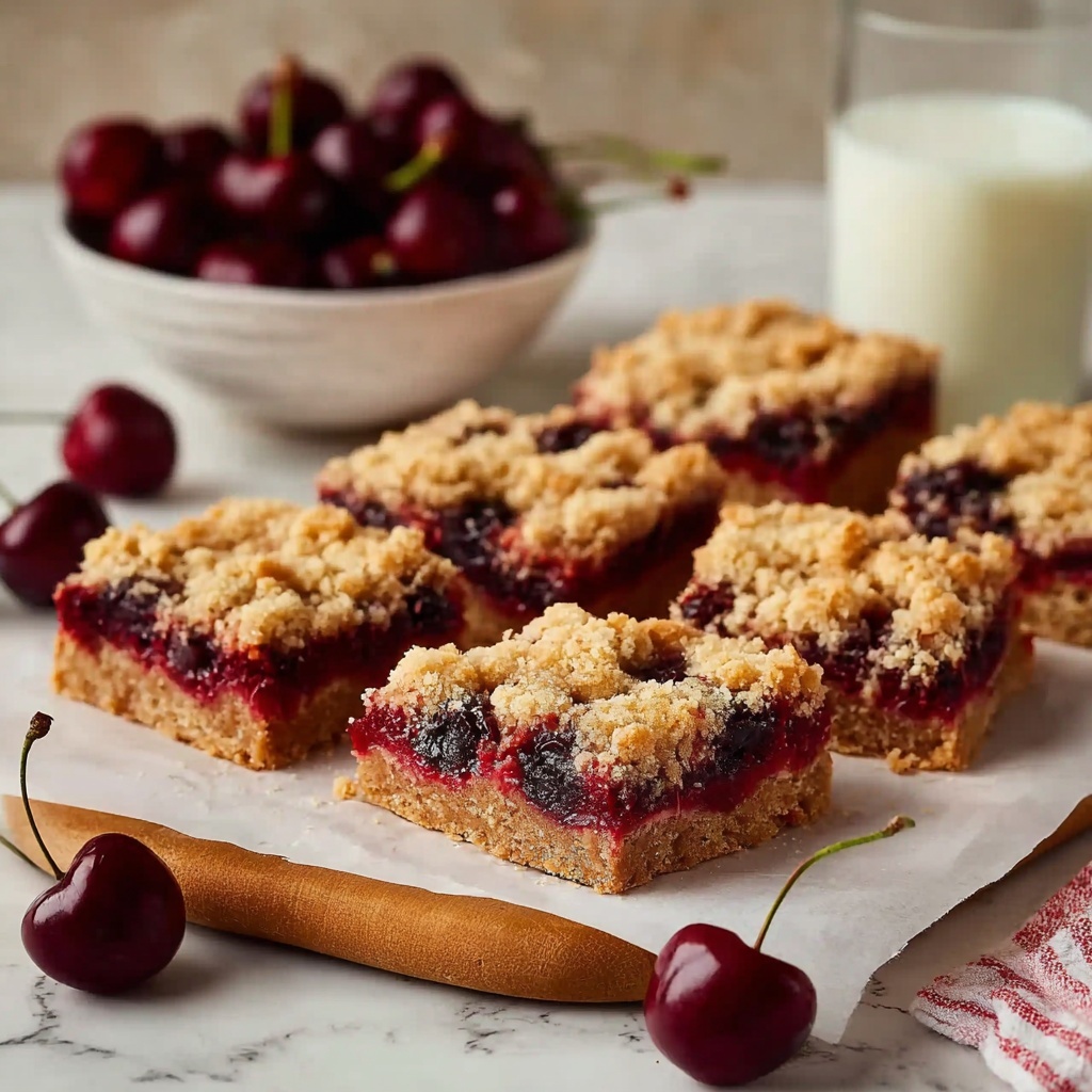 Cherry Crumble Bars Recipe - Recipe Image