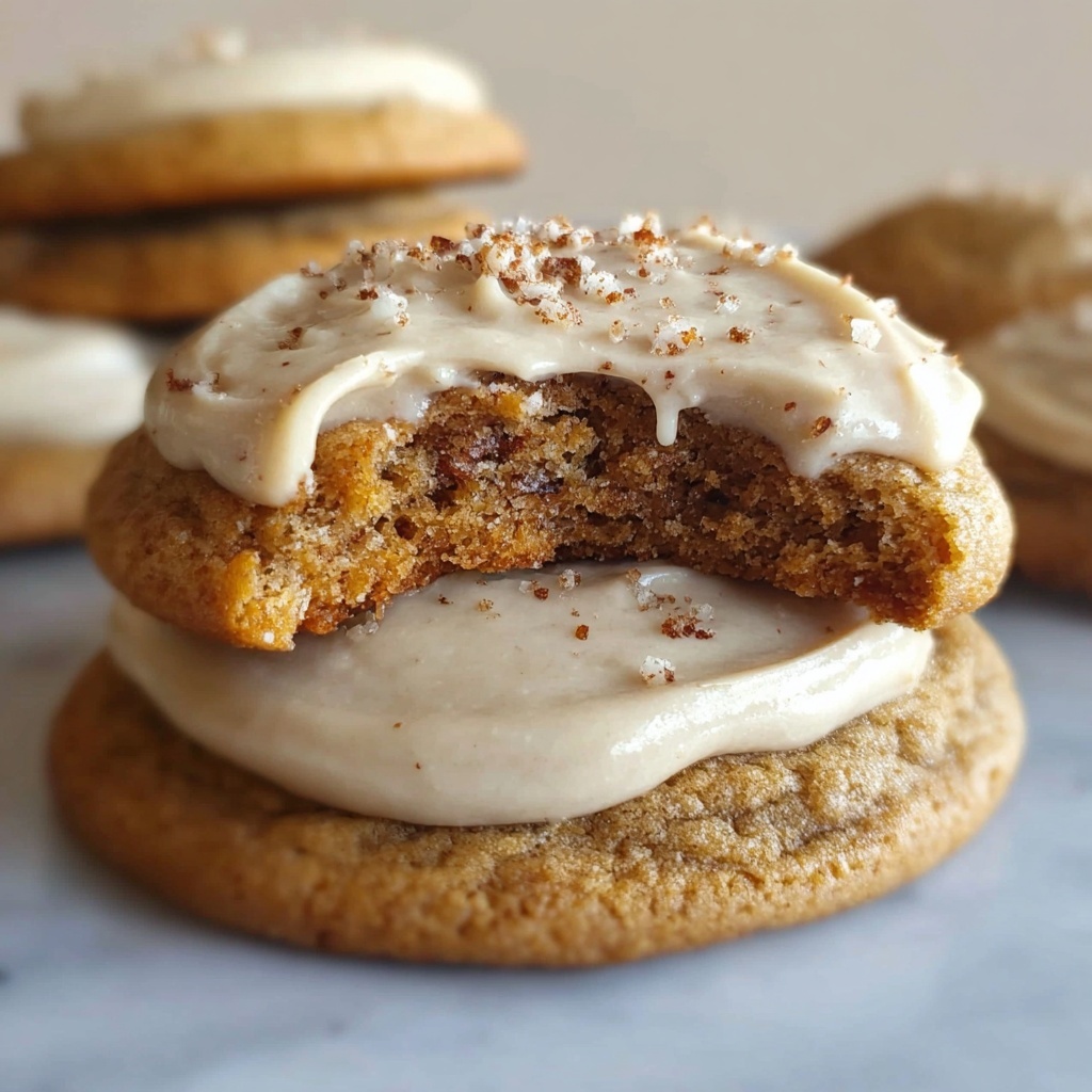 Pumpkin Cookies with Brown Butter Icing Recipe - Recipe Image