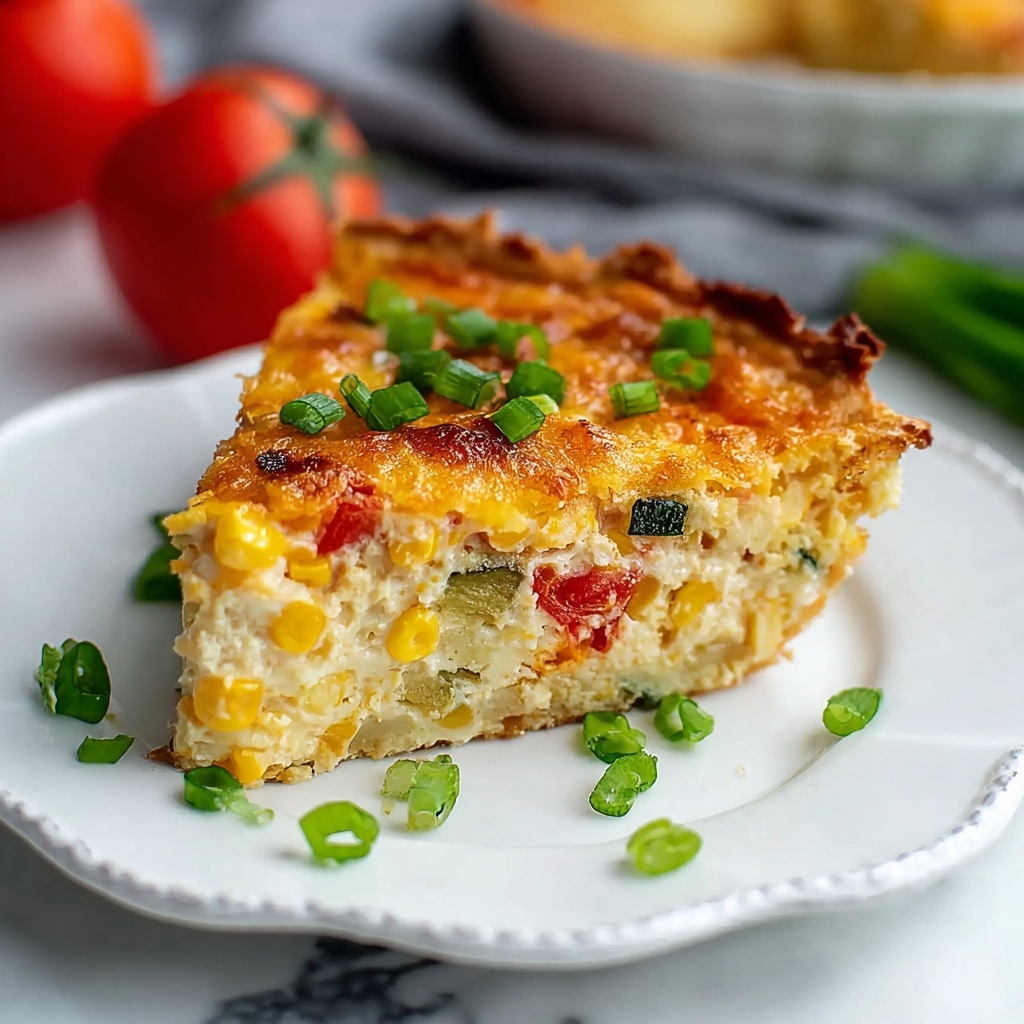 Summer Garden Crustless Zucchini Pie Recipe - Recipe Image