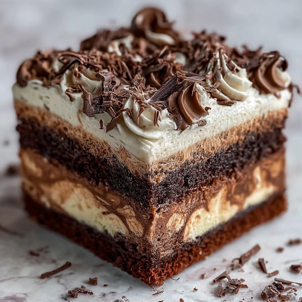 Brownie Refrigerator Cake Recipe - Recipe Image