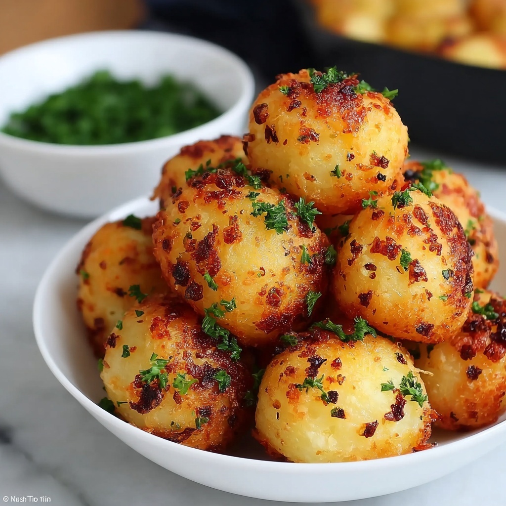 Garlic Parmesan Potato Pops Recipe - Recipe Image