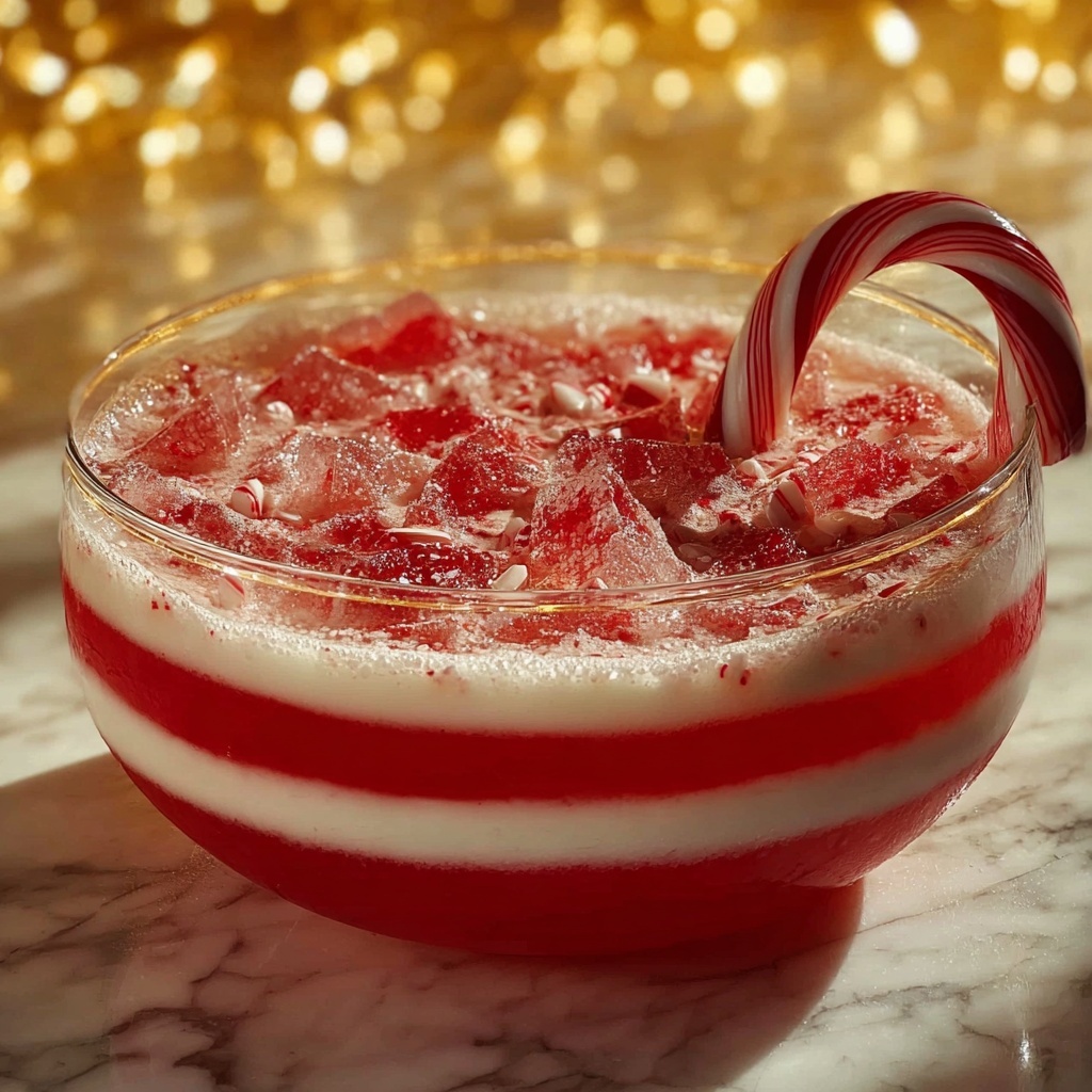 Candy Cane Christmas Punch Recipe - Recipe Image