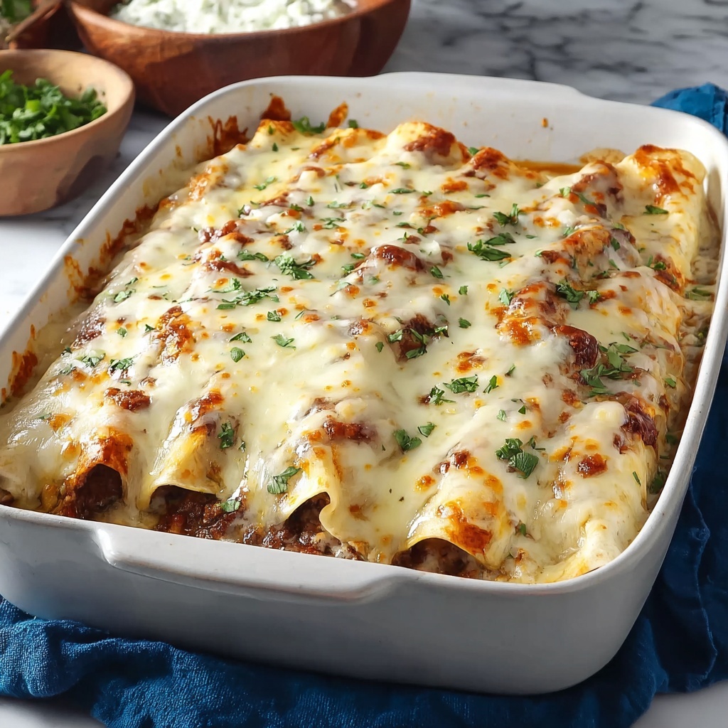White Chicken Enchiladas Recipe - Recipe Image
