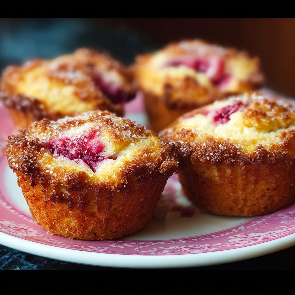 Rhubarb Muffins with Cinnamon Sugar Topping Recipe - Recipe Image