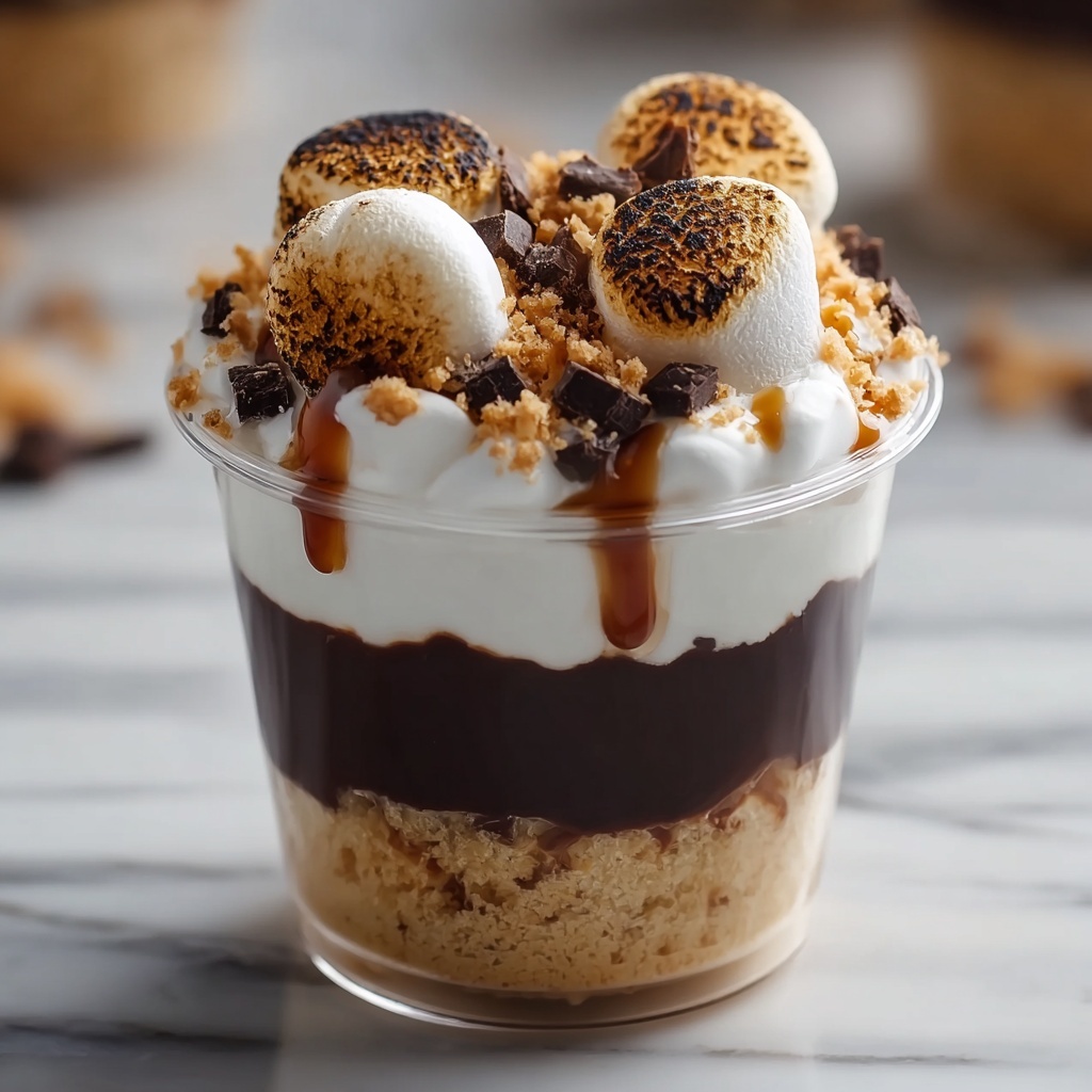 S'mores Pudding Cups Recipe - Recipe Image