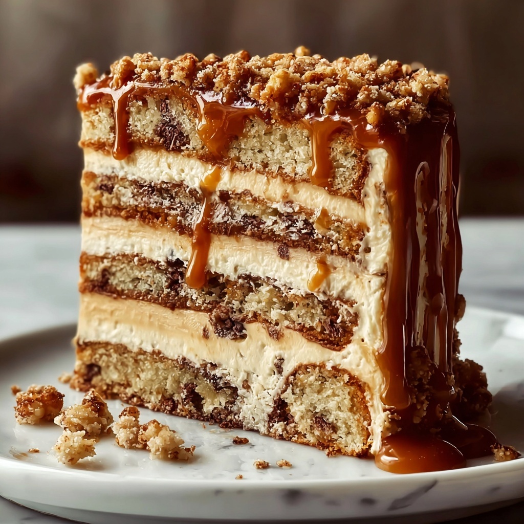 Caramel Toffee Crunch Cake Recipe - Recipe Image