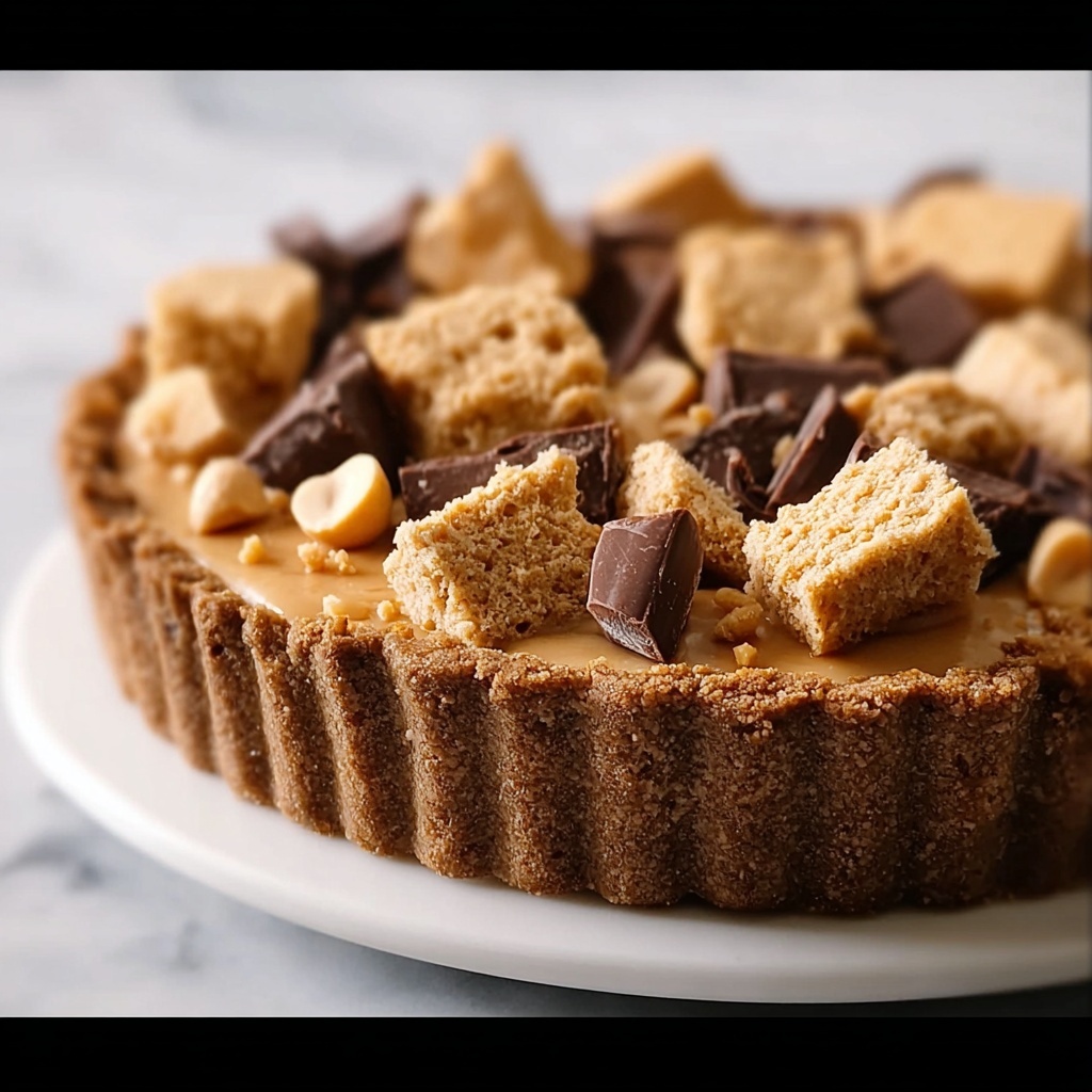 Peanut Butter Honeycomb Pie Recipe - Recipe Image