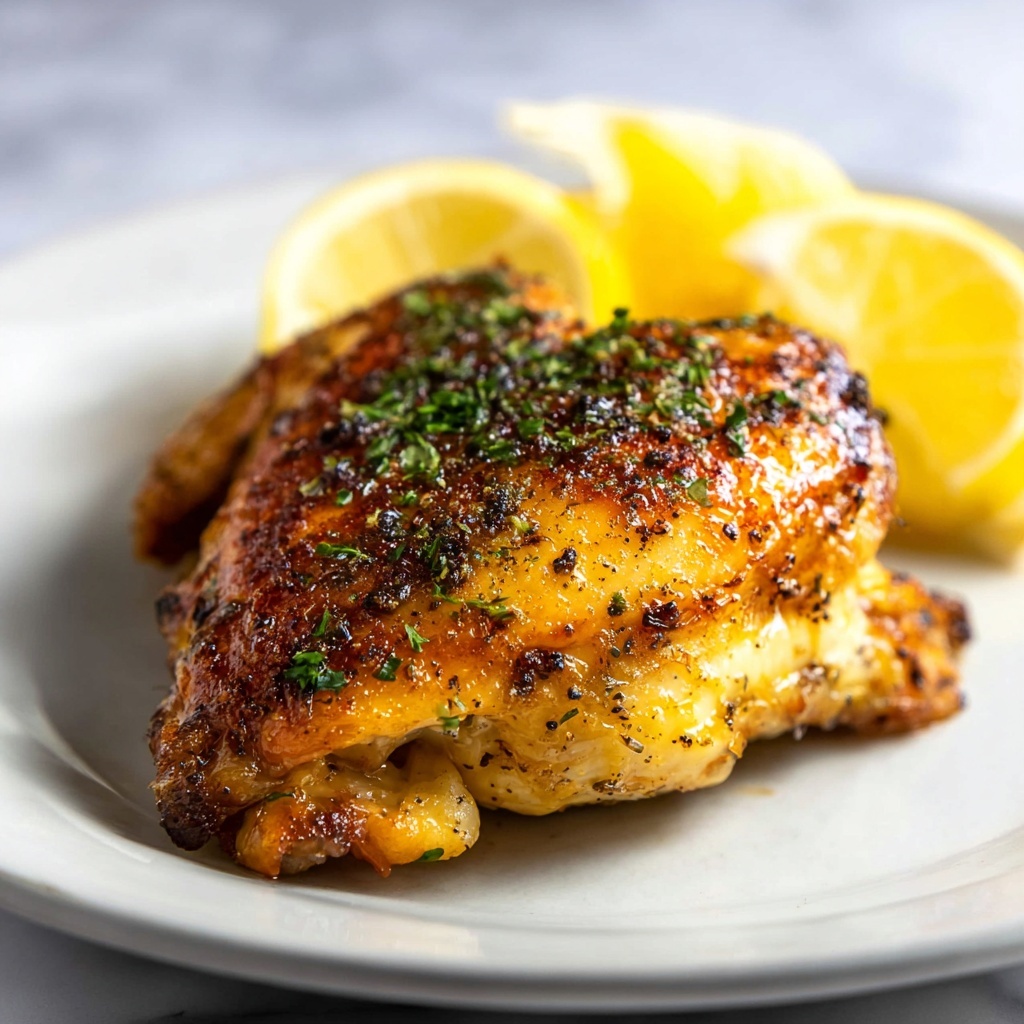 Greek Yogurt Marinated Baked Chicken Thighs Recipe - Recipe Image