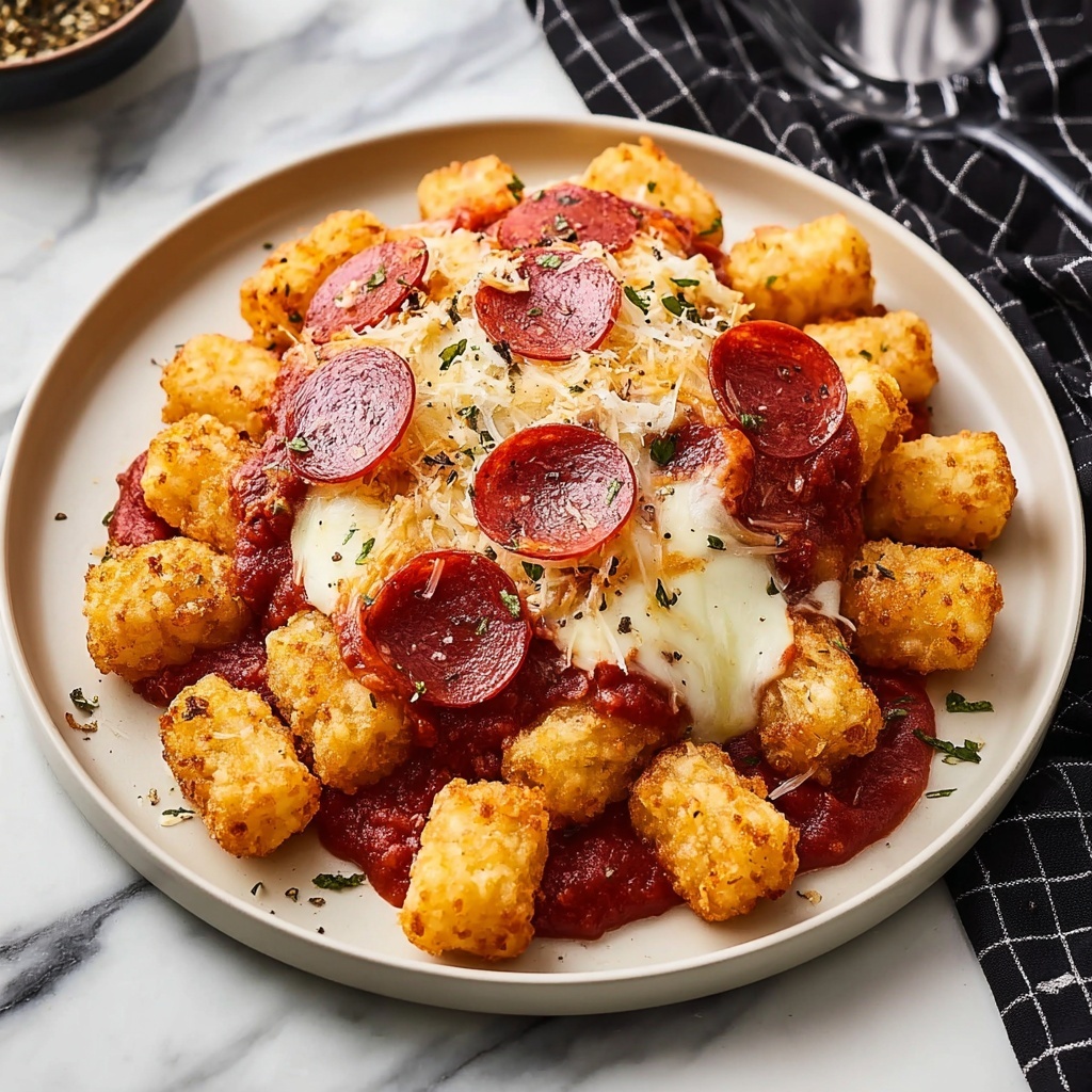Pepperoni Pizza Totchos Recipe - Recipe Image